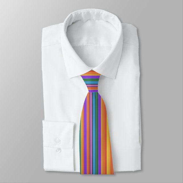 Gravata Rainbow Tutti Fruiti Strike Necktie (Amarrado)