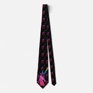 Gravata Rainbow Unicorn Cameo Emblem Tie