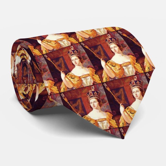 Gravata Rainha Victoria Victorian Vintage Tie (Rolled)