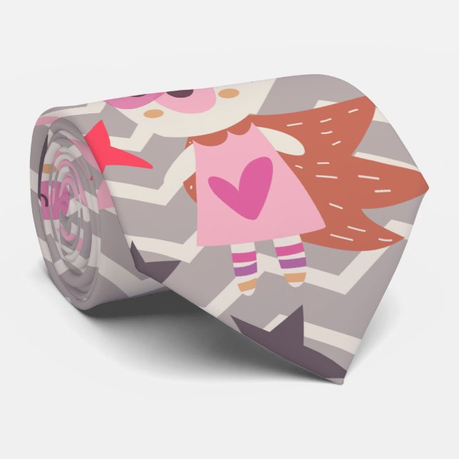 Gravata Rapariga Superherói Bunny (Rolled)