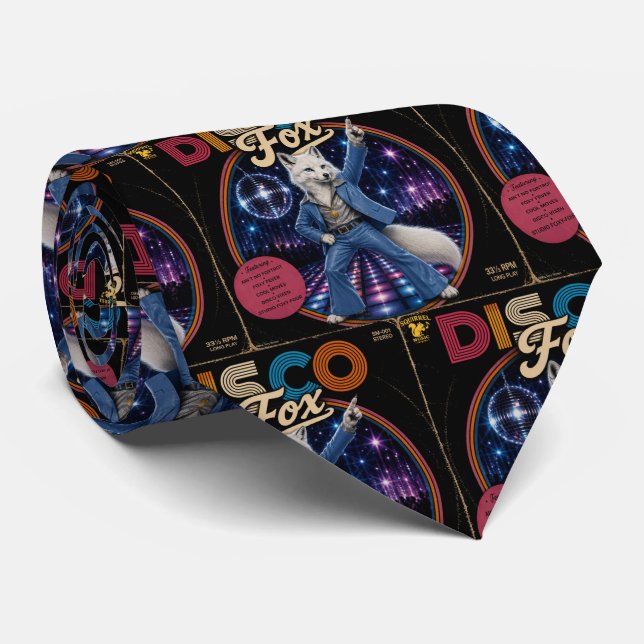 Gravata Raposa Disco (Rolled)