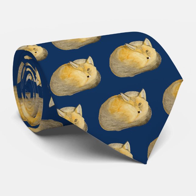 Gravata Raposa Vermelha (Rolled)