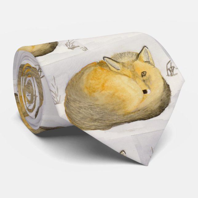 Gravata Raposa Vermelha (Rolled)