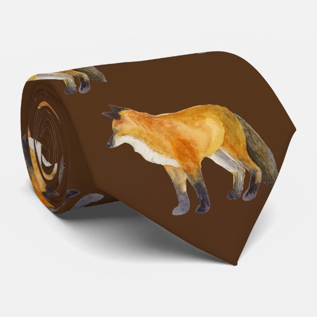 Gravata Raposa Vermelha (Rolled)