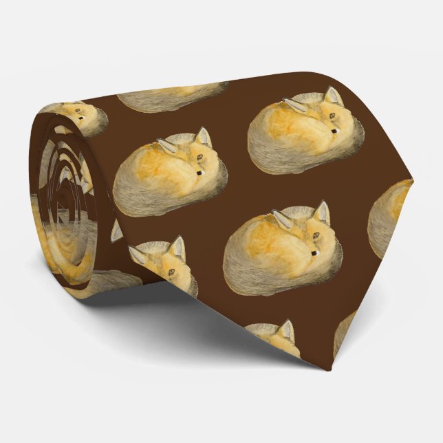 Gravata Raposa Vermelha (Rolled)