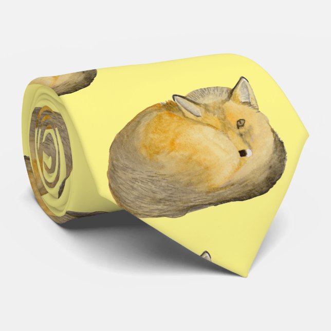 Gravata Raposa Vermelha (Rolled)