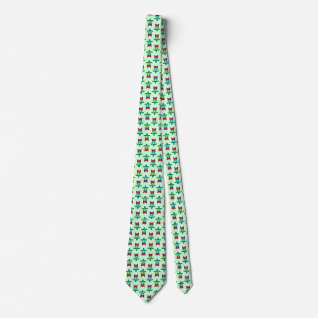 Gravata Rasta Island Colors Tribal Turtle (Frente)