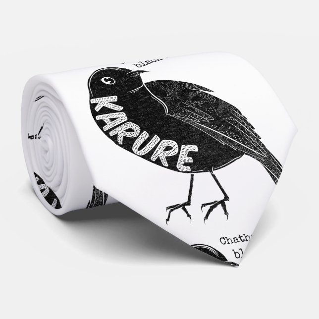 Gravata Rato negro da ilha Karure Chatham (Rolled)