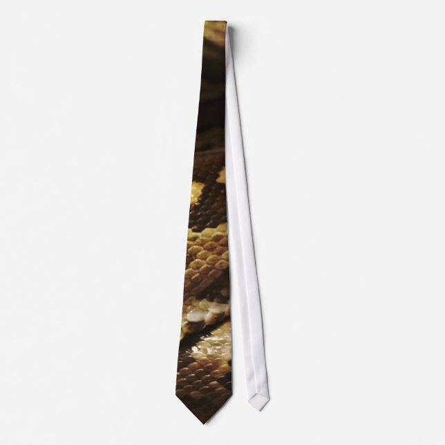 Gravata Rattlesnake Reptile Cobra Skin Willife Tie (Frente)