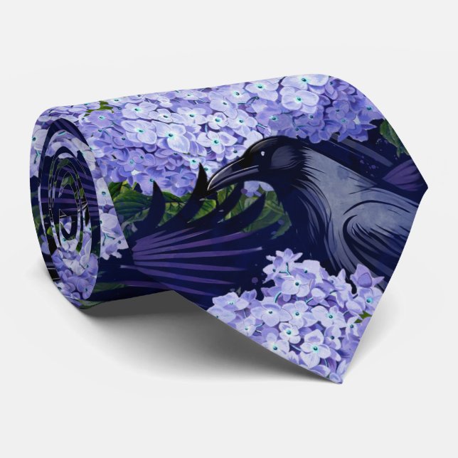 Gravata Raven Neck Tie (Rolled)