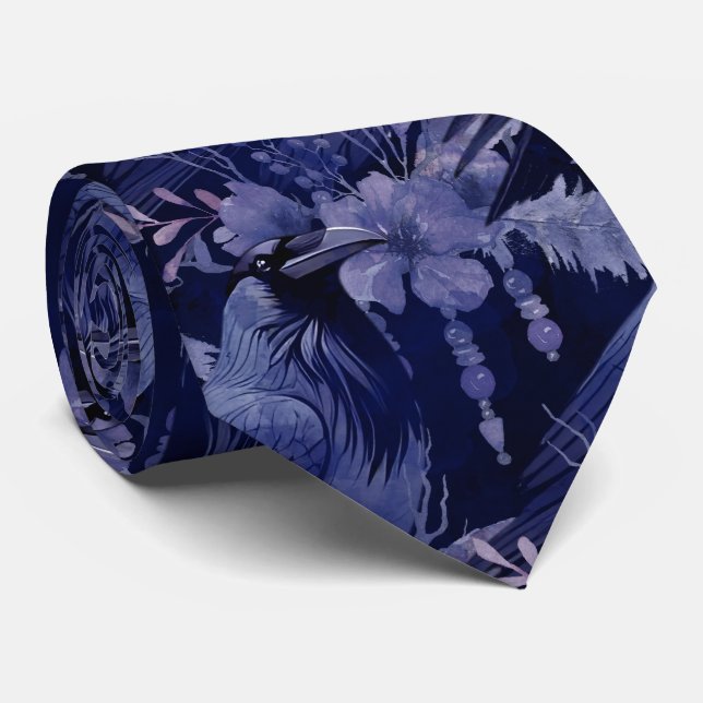 Gravata Raven Neck Tie (Rolled)