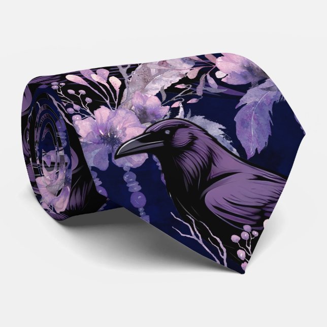 Gravata Raven Neck Tie (Rolled)