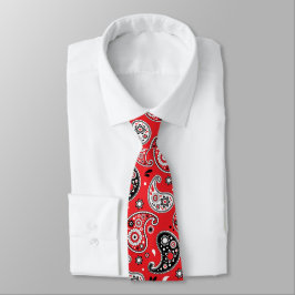 Gravata Red Bandana Paisley Elegant Country Oeste