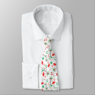 Gravata Red Christmas Flamingo Multi- tie