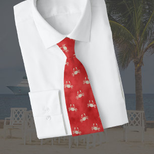 Gravata Red Crab Tie