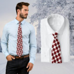 Gravata Red Gift Arco Divertido de inverno<br><div class="desc">Foto de um arco vermelho adorna esta gravata que você pode vestir durante todo o inverno</div>