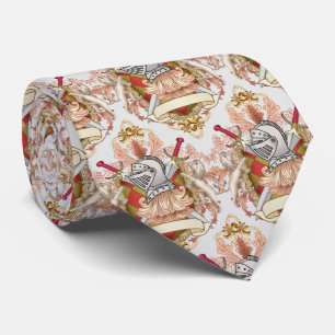 Gravata Red Knight Family Crest