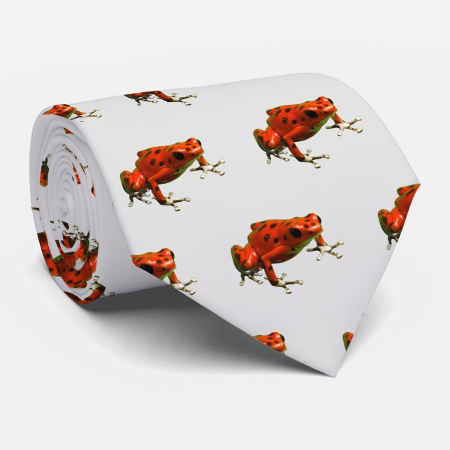Gravata Red Poison Sapo Neck Tie (Rolled)
