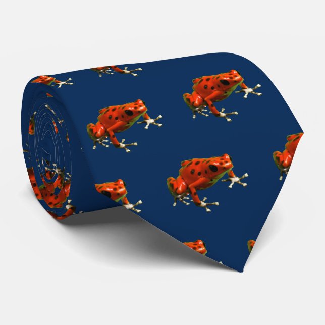 Gravata Red Poison Sapo Neck Tie (Rolled)