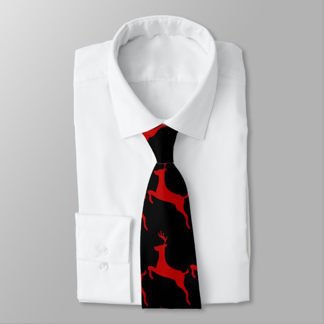 Gravata Red Reindeer Men's Tie (Amarrado)