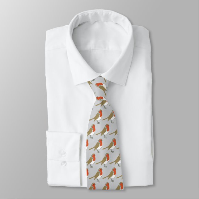 Gravata Red Robin Christmas Neck Tie (Amarrado)