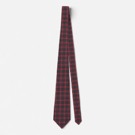 Gravata Red Rose Blue Black Plaid Tartan Neck Tie