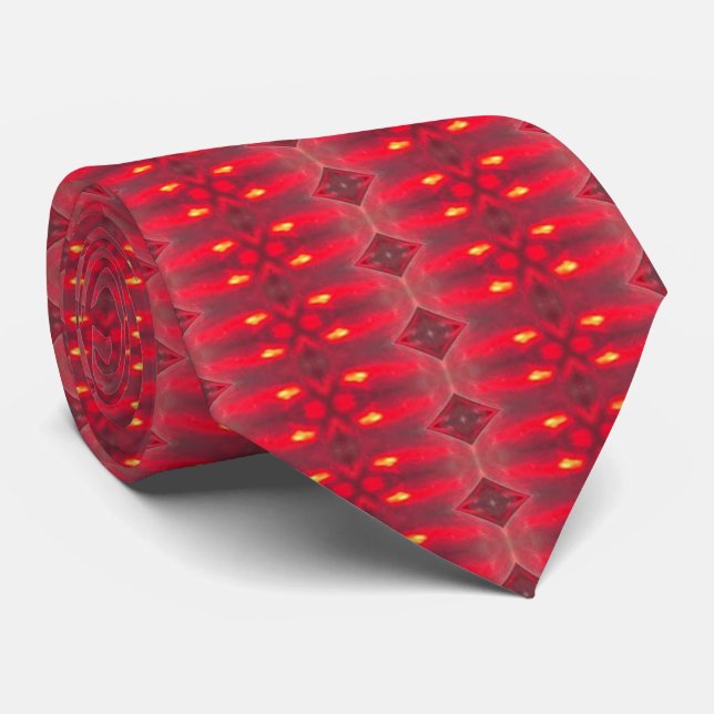Gravata Red Sparks Tie (Rolled)