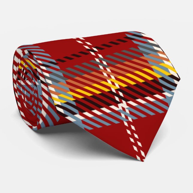 Gravata Red Tartan (Rolled)