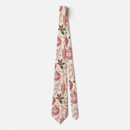 Gravata Red Toile Chinoiserie Christmas Ornaments