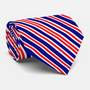 Gravata Red White e Blue Patriotic American Neck