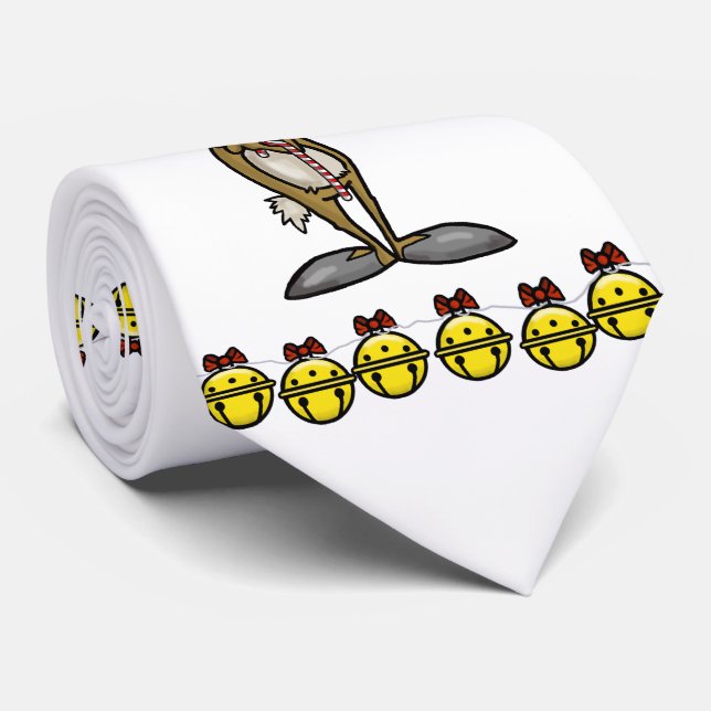 Gravata Reindeer com Dreidel Chrismukkah Necktie (Rolled)