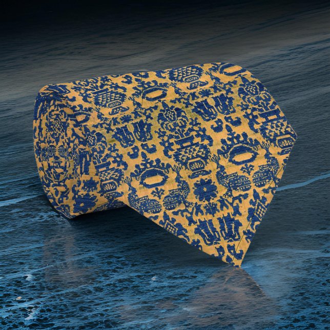 Gravata Renascença Dourada do Marinho Rico espanhol (Criador carregado)