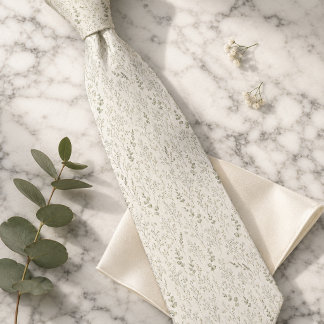 Gravata Respiro de Bebê & Floral de Eucalipto