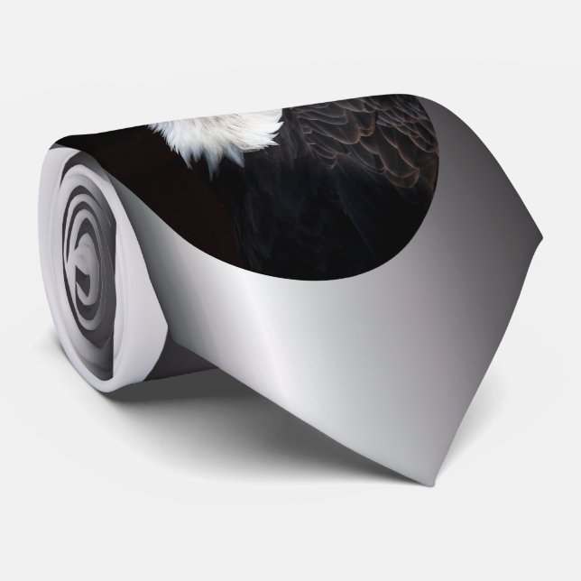 Gravata Retrato da águia-calva (Rolled)