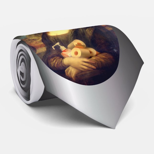 Gravata Retrato do vírus Corona (Rolled)