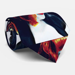 Gravata Retrato próprio de pop Art