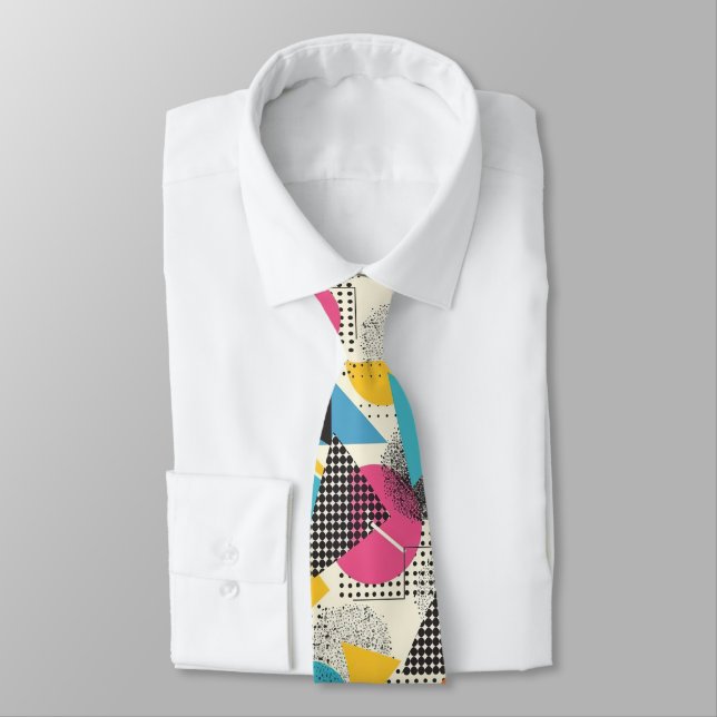 Gravata Retro 80s Custom Tie – Elegant Fashion (Amarrado)