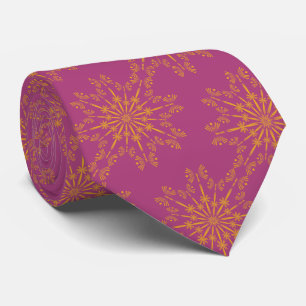 Gravata Retro Mandala Boysenberry Neck