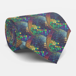 Gravata Retro Neon - Geodo de Disco 