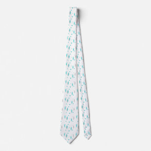 Gravata Retro Turquoise Diamond & Starburst Necktie