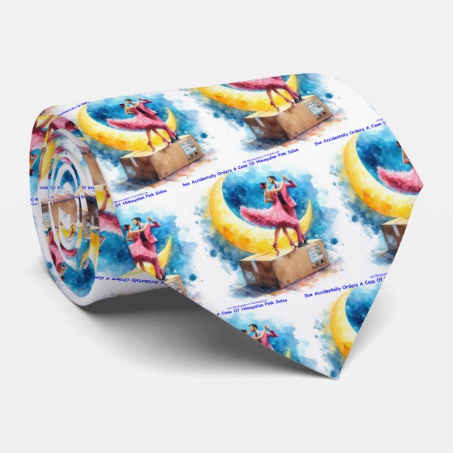 Gravata Rick London Rosa Himalayan Salsa Engraçado (Rolled)