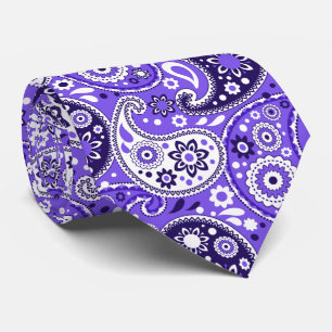 Gravata Rico de Paisley Roxo do Texas