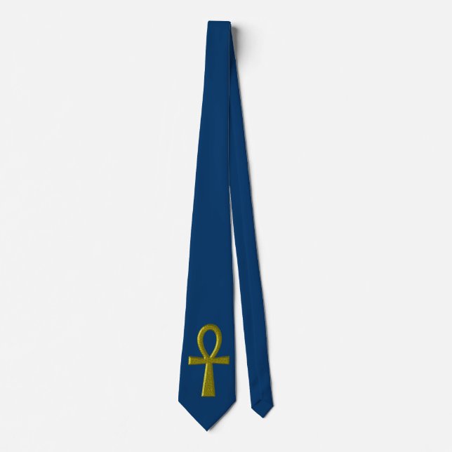Gravata Rico Dourado Ankh Tie (Frente)