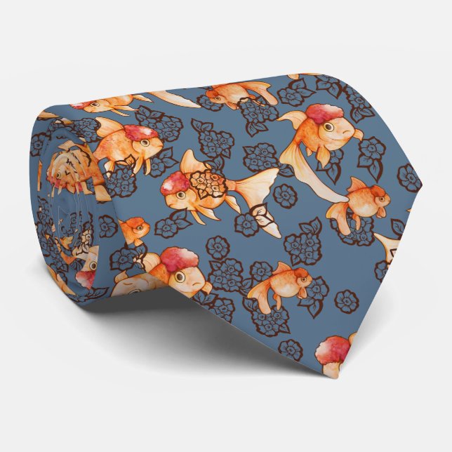 Gravata Rico Oranda Goldfish (Rolled)
