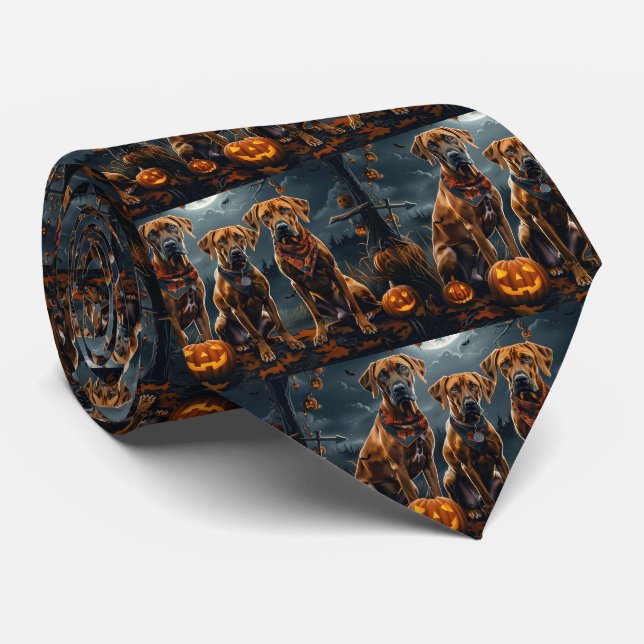 Gravata Ridgeback Ridgeback Halloween Spooky (Rolled)