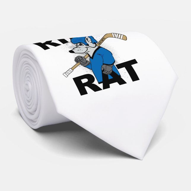 Gravata Rink Rat Hockey Tie (Rolled)