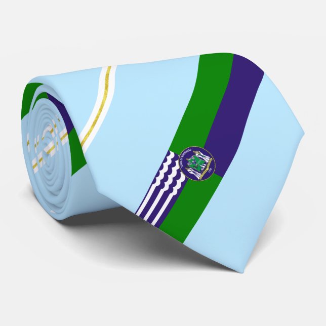 Gravata Riverhead (Nova Iorque), bandeira da cidade, Neck  (Rolled)