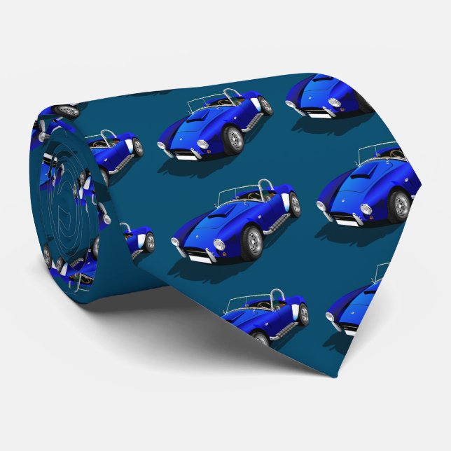 Gravata Roadster Azul (Rolled)