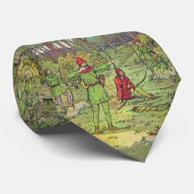 Gravata Robin Hood na Floresta  (Rolled)