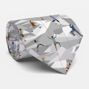 Gravata Rock Escalando no Colo Grays